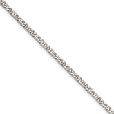 Sterling Silver Polished 3.5mm Curb Chain